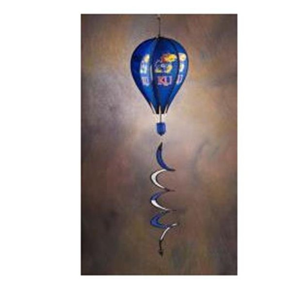 Bsi Products BSI Products 69014 Kansas Jayhawks- Hot Air Balloon Spinner 69014